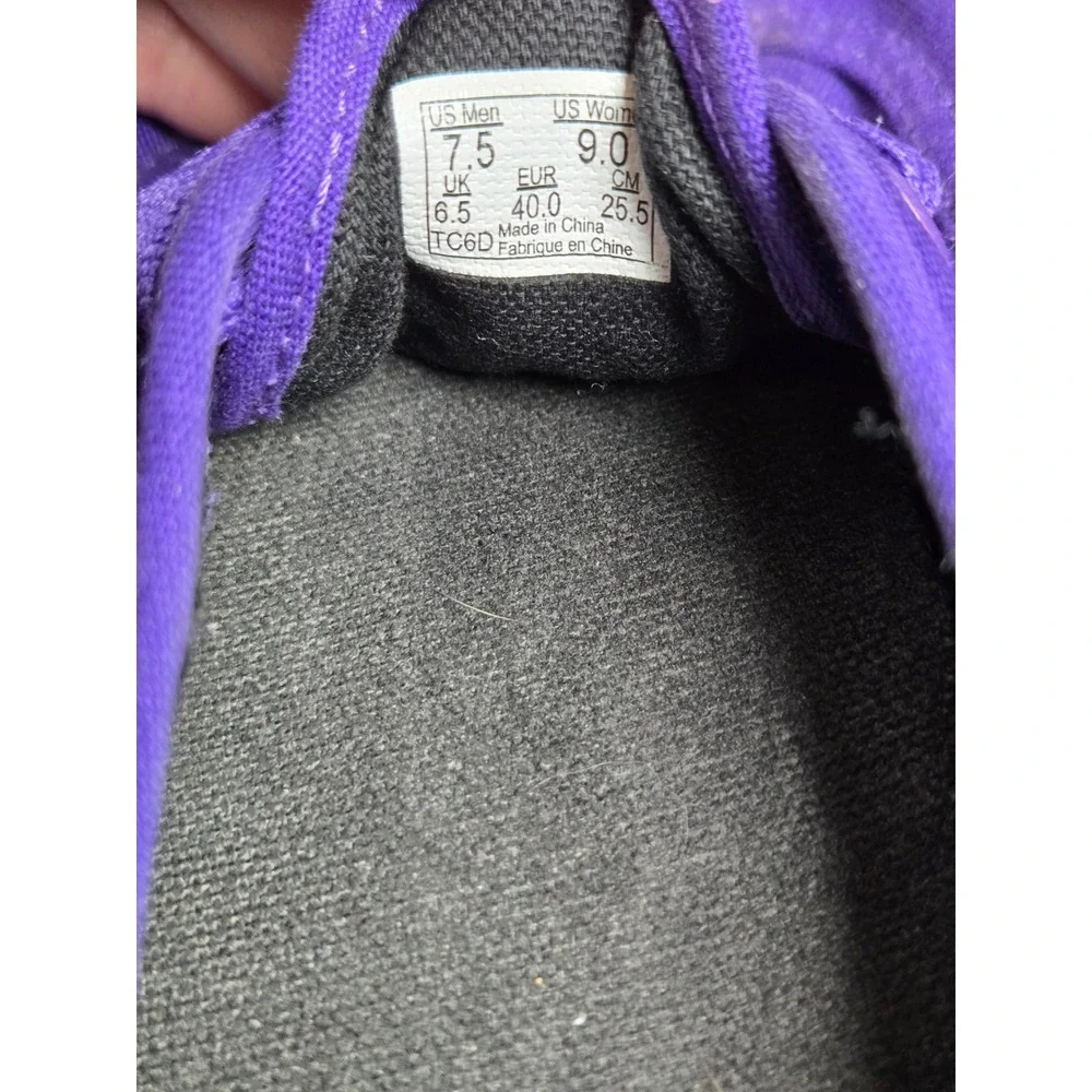 Vans Authentic Lo Pro Purple Monochromatic Canvas Sneakers Mens 7.5‎ Womens 9